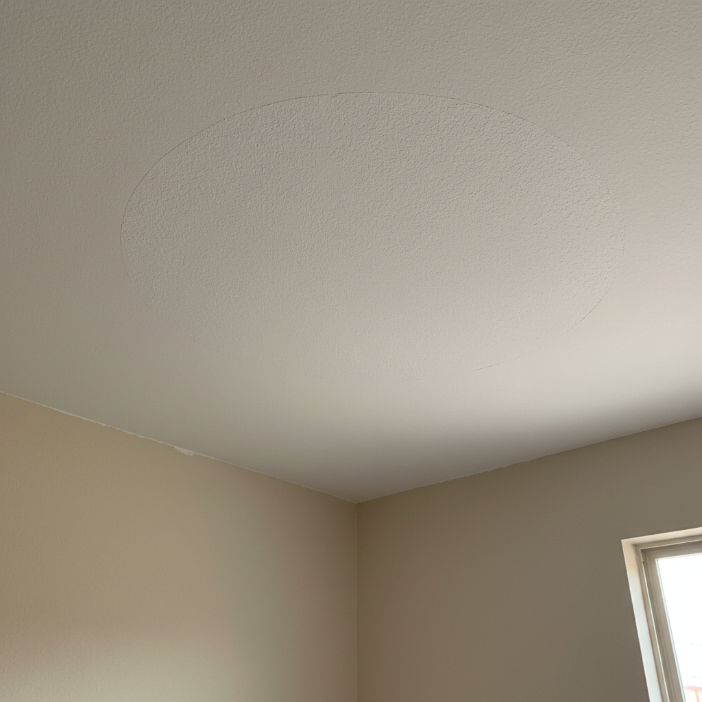 Repaired and painted drywall ceiling in Frisco TX