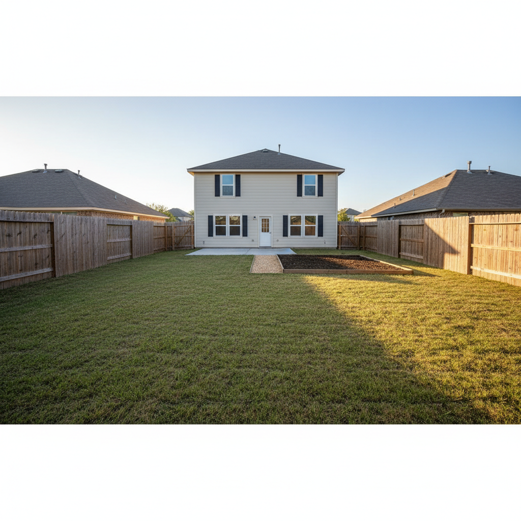Cleared and cleaned vacant rental yard in Garland TX